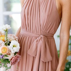 REVELRY chiffon bridesmaid dress